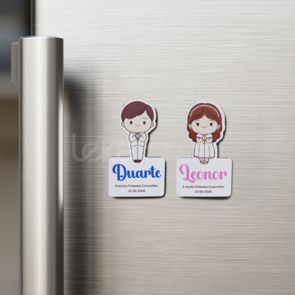 10 ímanes Lembranças de Primeira Comunhão Personalizadas